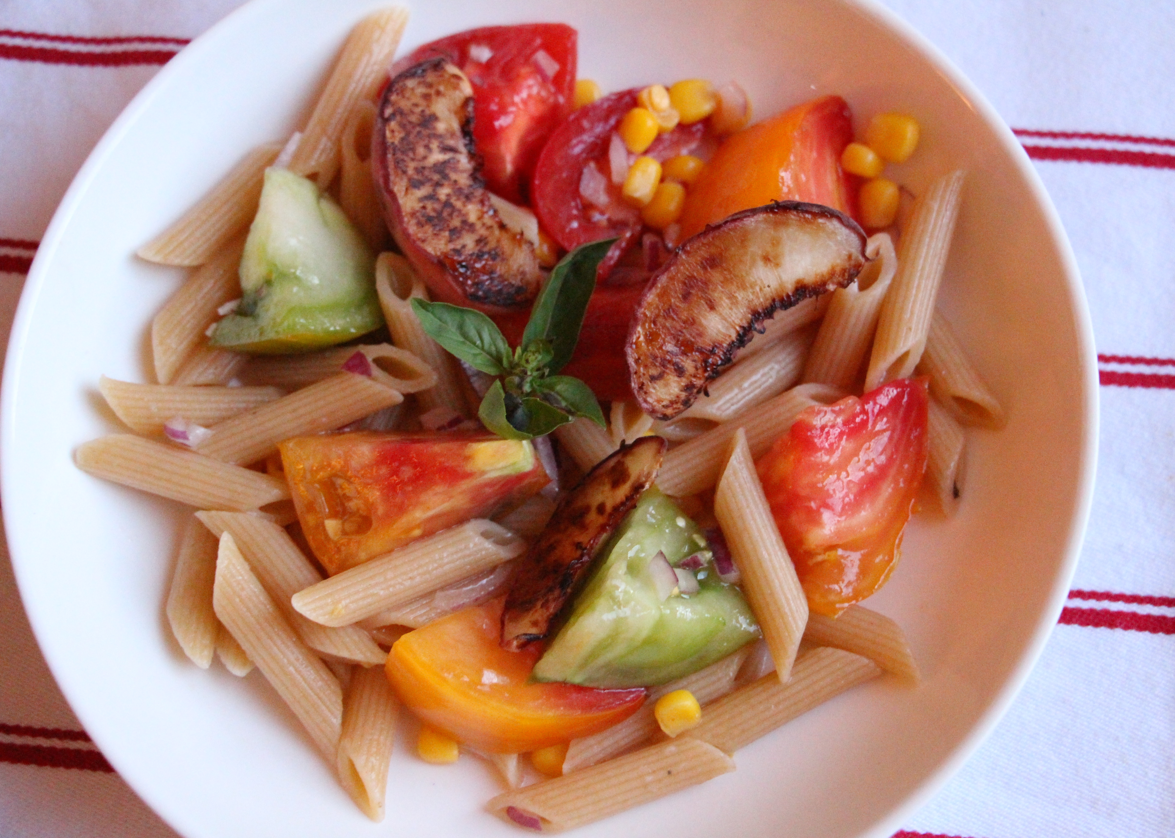 Heirloom Tomato and Grilled Peach Salad