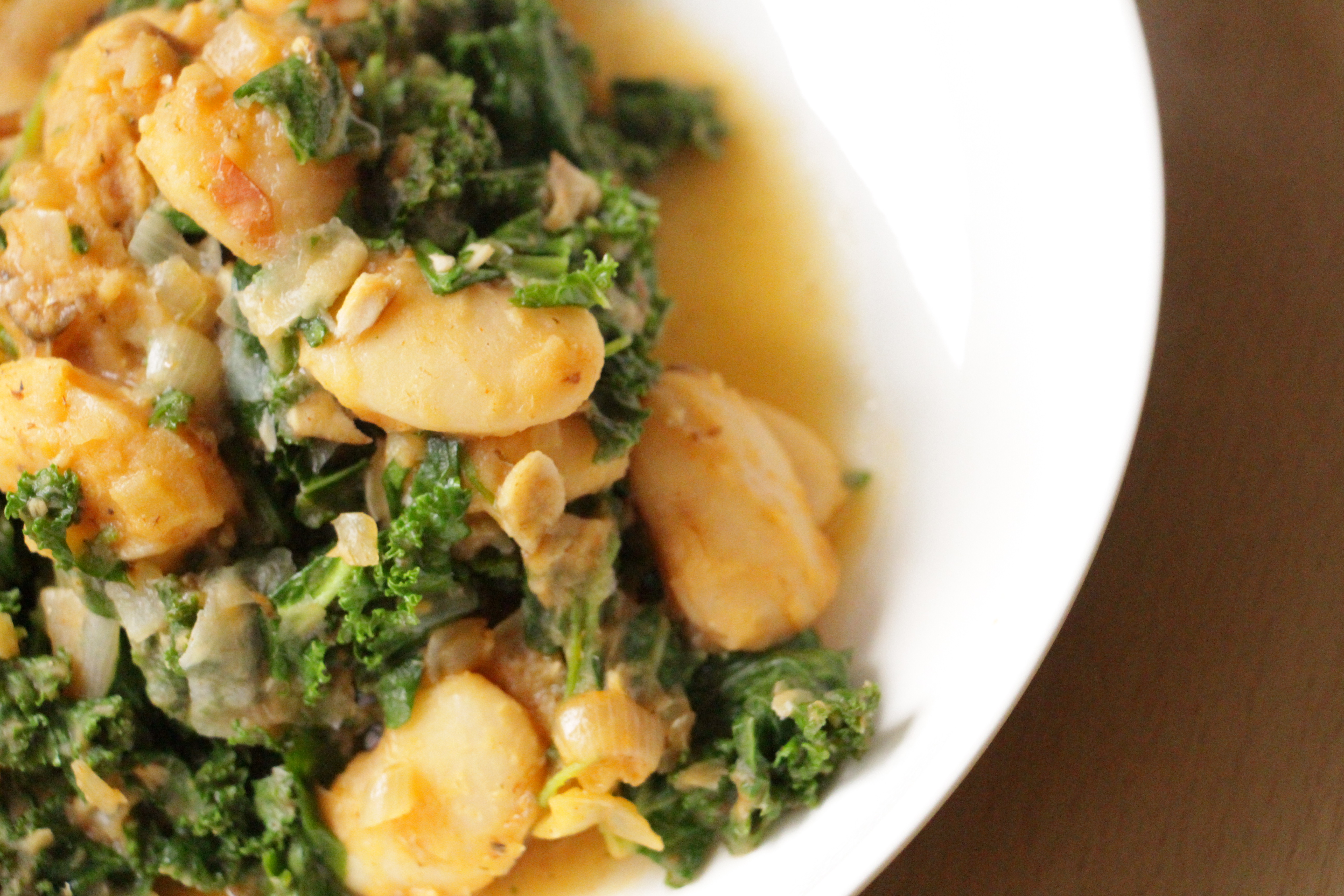 white beans and kale